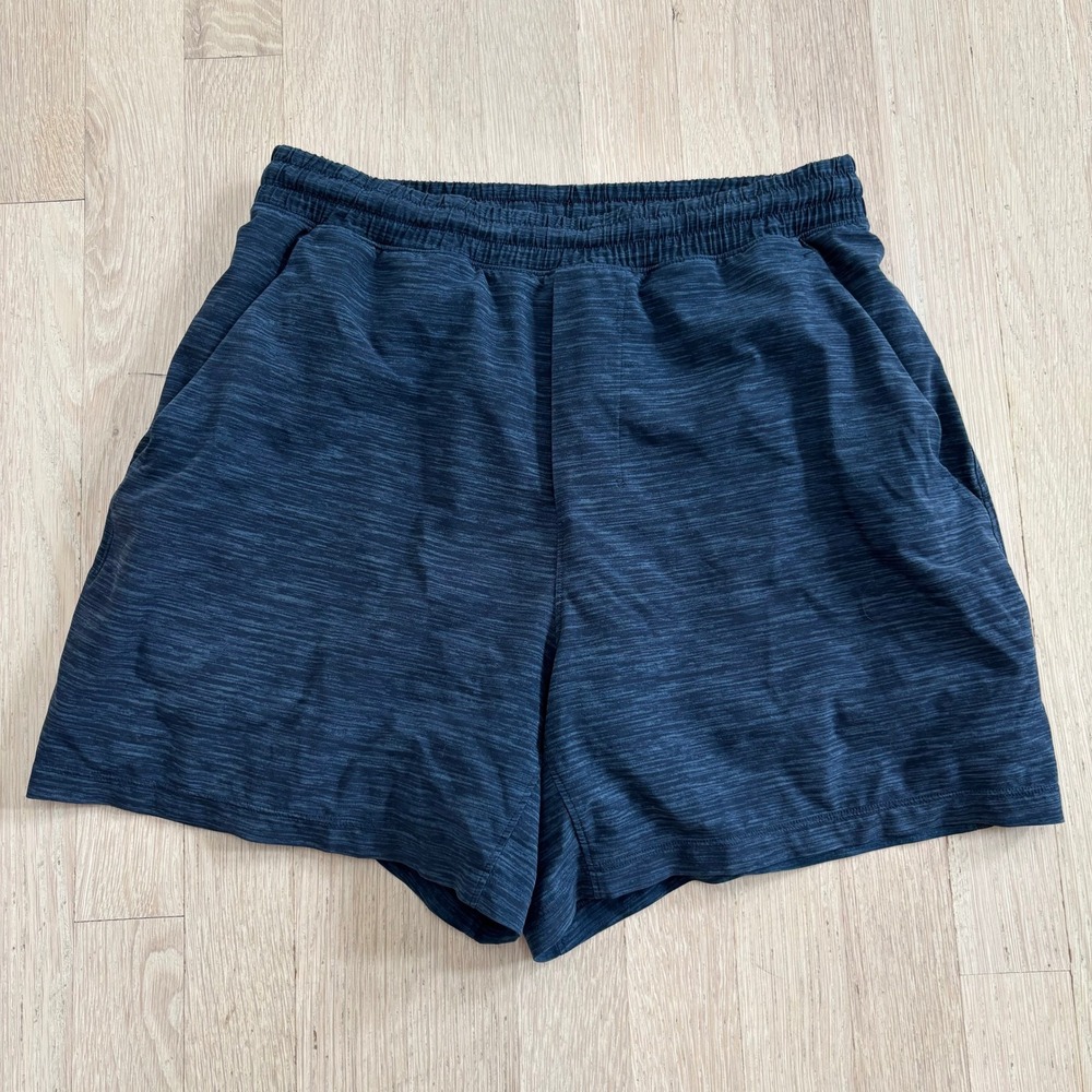 Lululemon Pace Breaker Shorts Mens Small Blue Heathered Excellent 5 Inch Inseam
